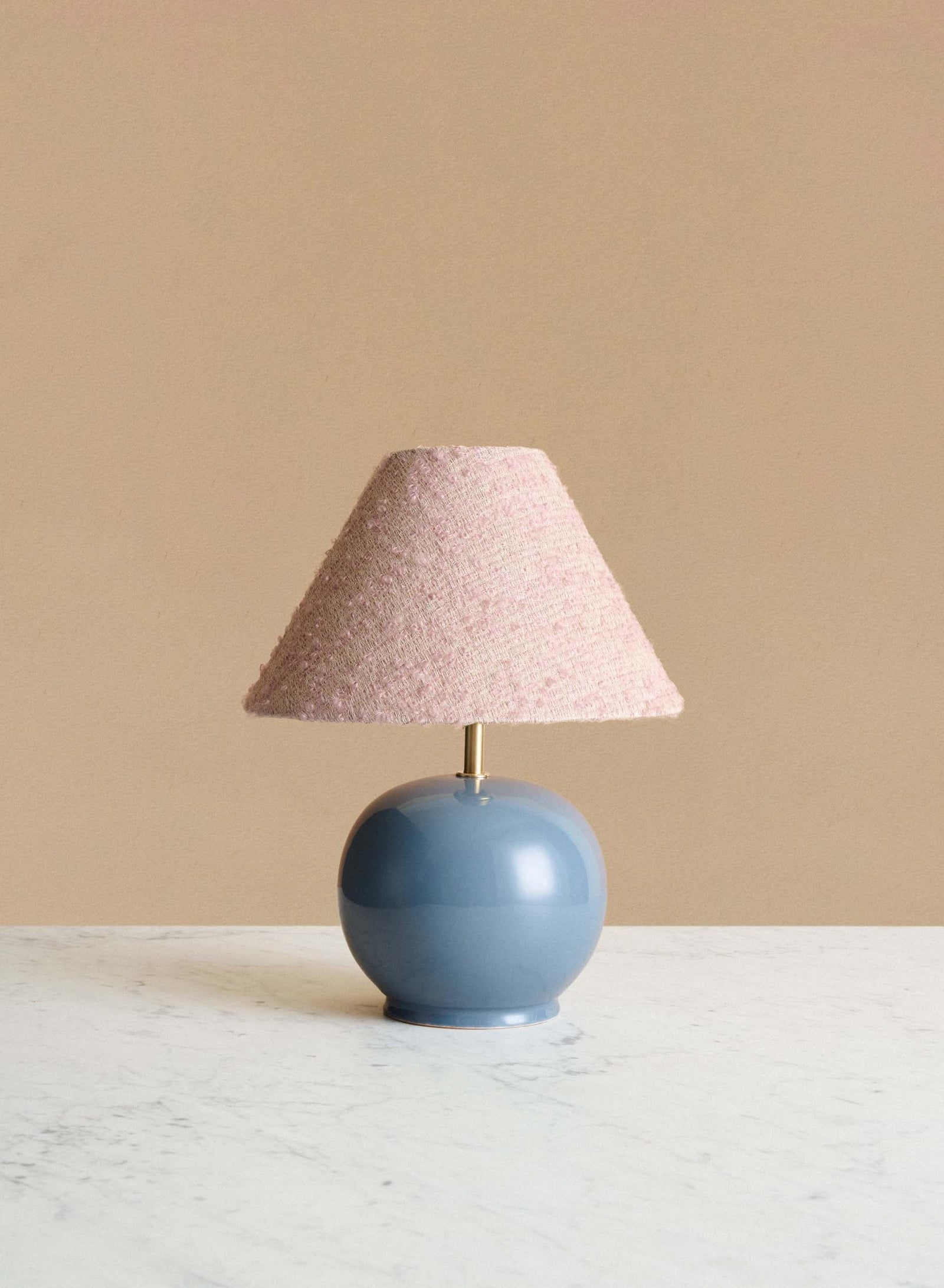 Bordslampa Tondo Piccolo Blu | Powder Pink