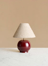 Bordslampa Tondo Piccolo Burgundy | Ivory