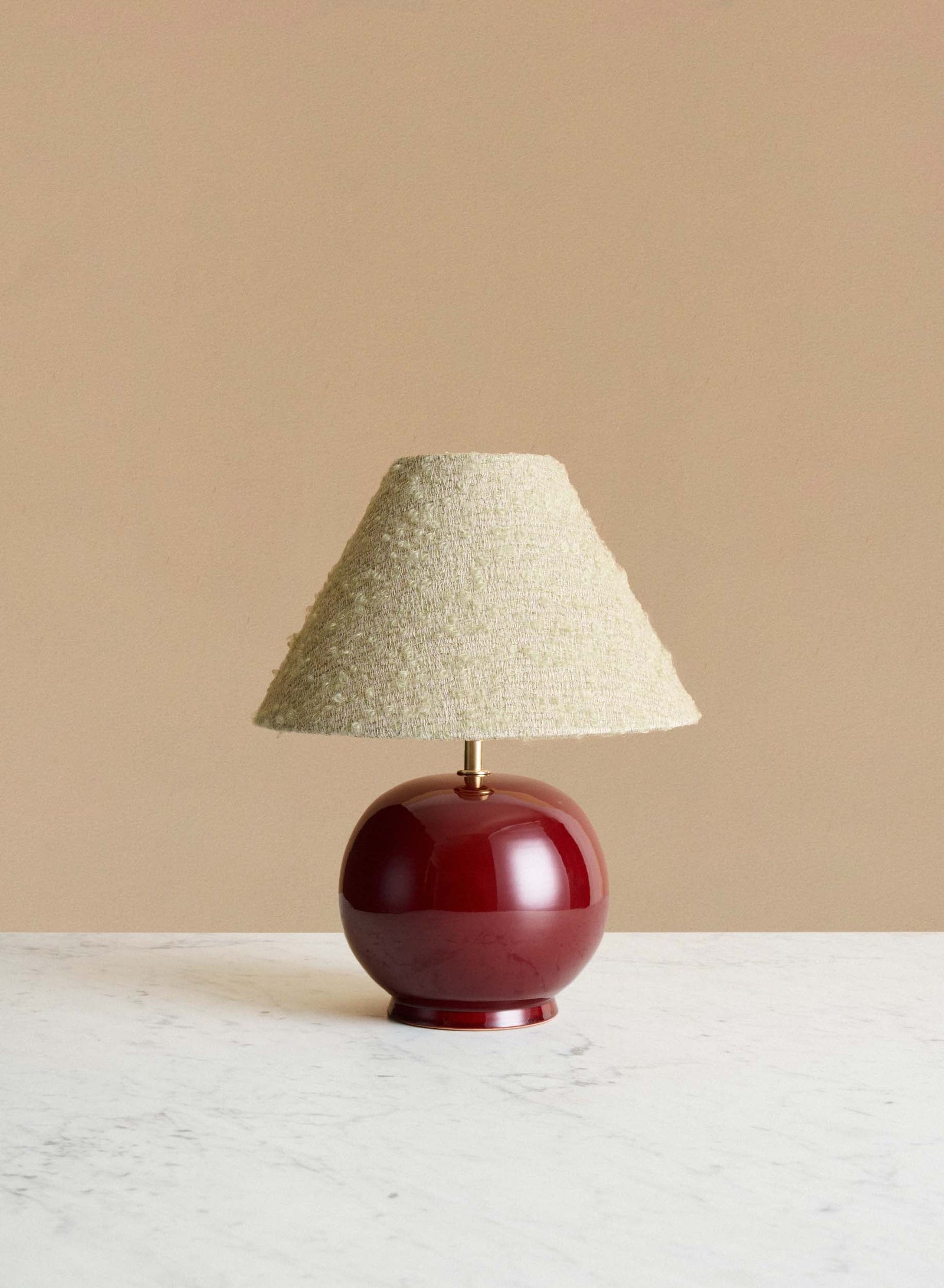 Bordslampa Tondo Piccolo Burgundy | Mint Green