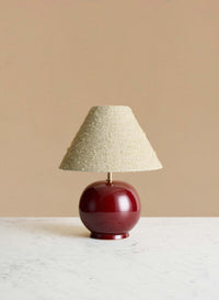 Bordslampa Tondo Piccolo Burgundy | Mint Green