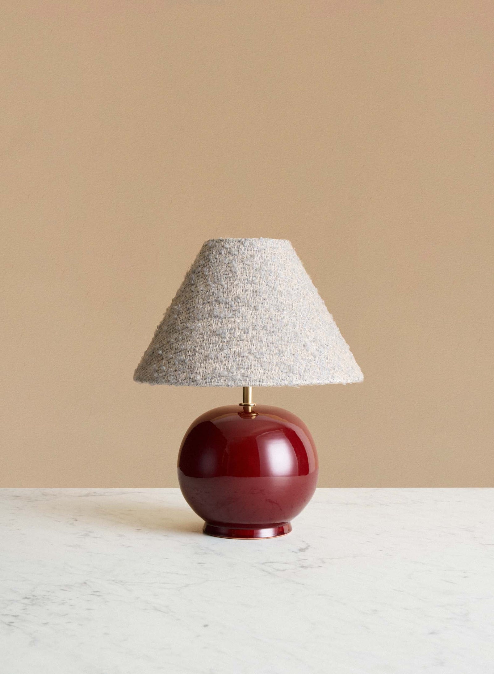 Bordslampa Tondo Piccolo Burgundy | Pale Blue