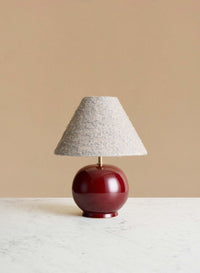 Bordslampa Tondo Piccolo Burgundy | Pale Blue