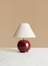 Bordslampa Tondo Piccolo Burgundy | White
