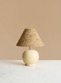 Bordslampa Tondo Piccolo Crema | Amber