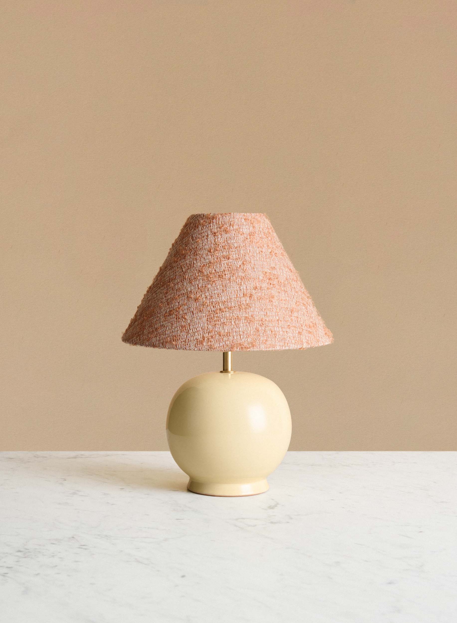Bordslampa Tondo Piccolo Crema | Burnt Orange