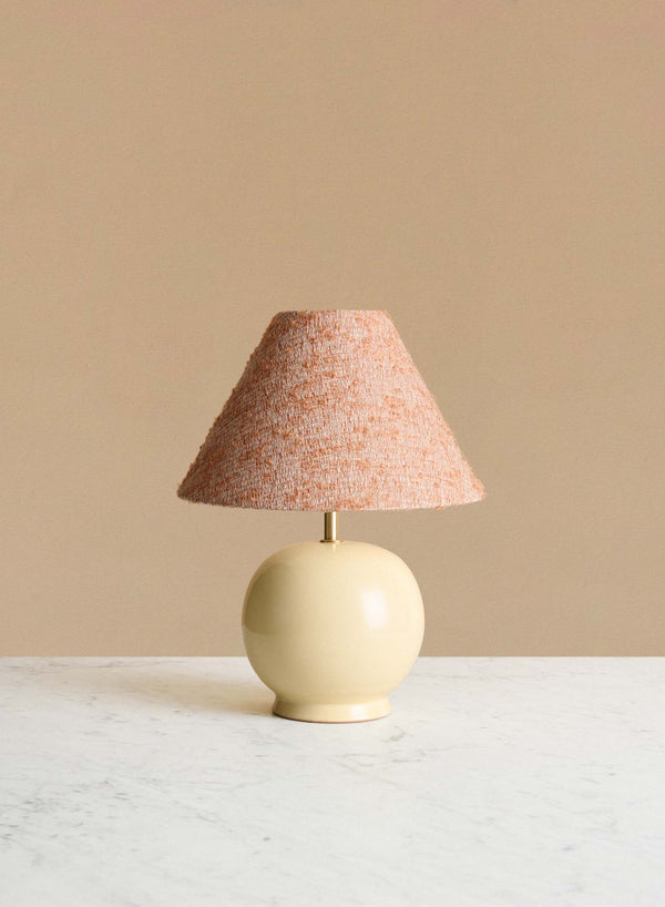 Bordslampa Tondo Piccolo Crema | Burnt Orange