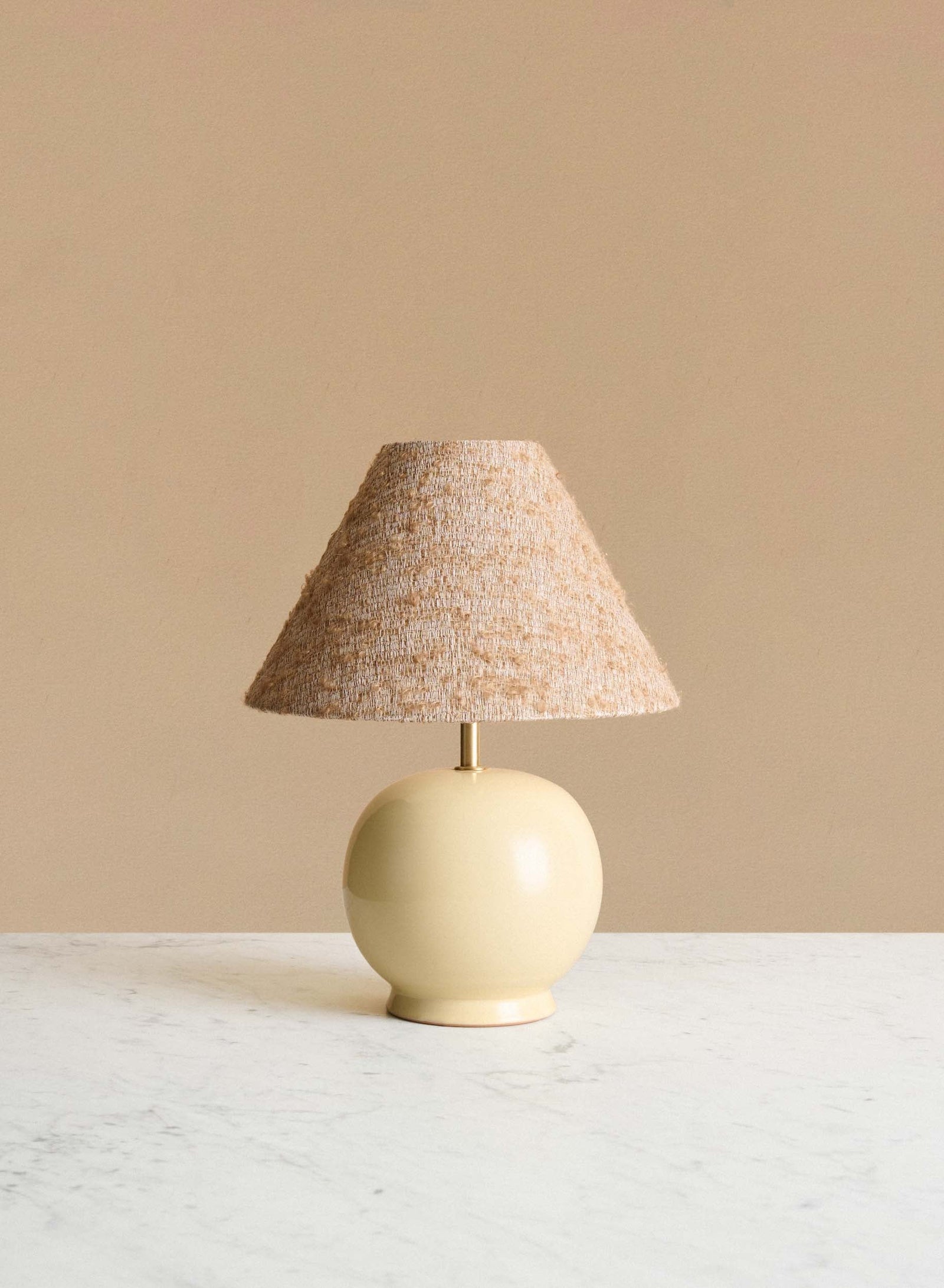 Bordslampa Tondo Piccolo Crema | Caramel