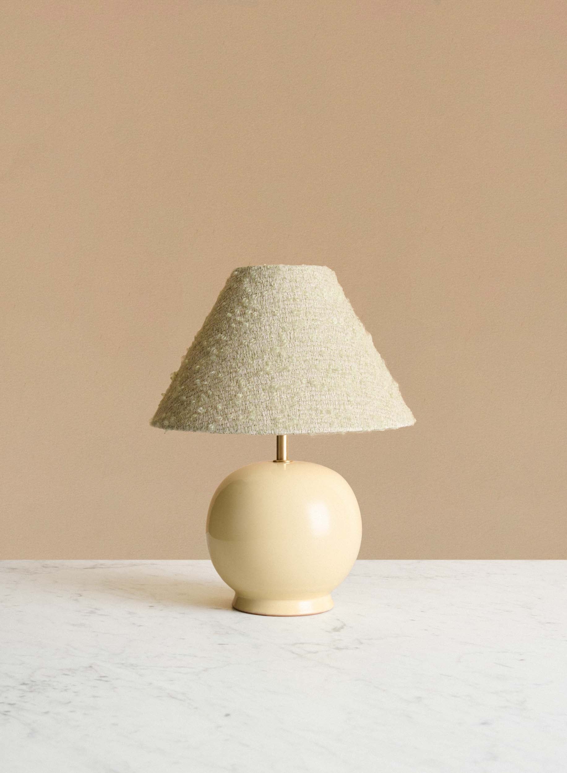 Bordslampa Tondo Piccolo Crema | Mint Green