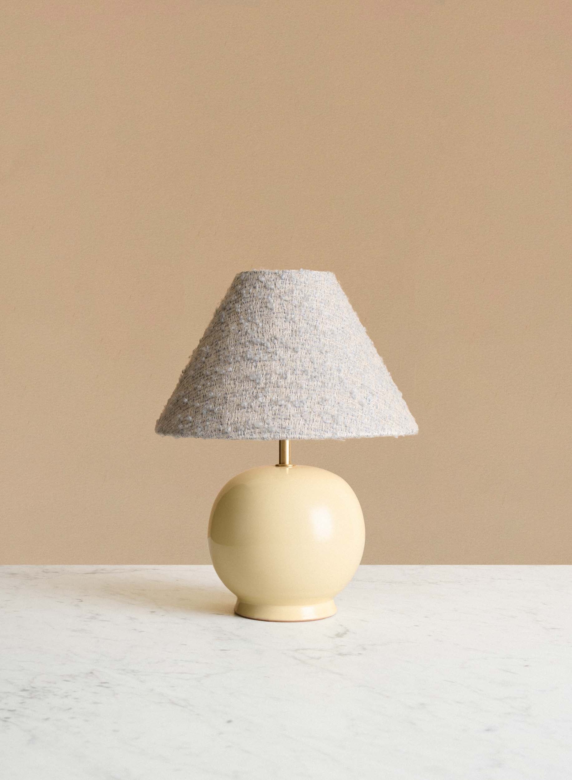 Bordslampa Tondo Piccolo Crema | Pale Blue