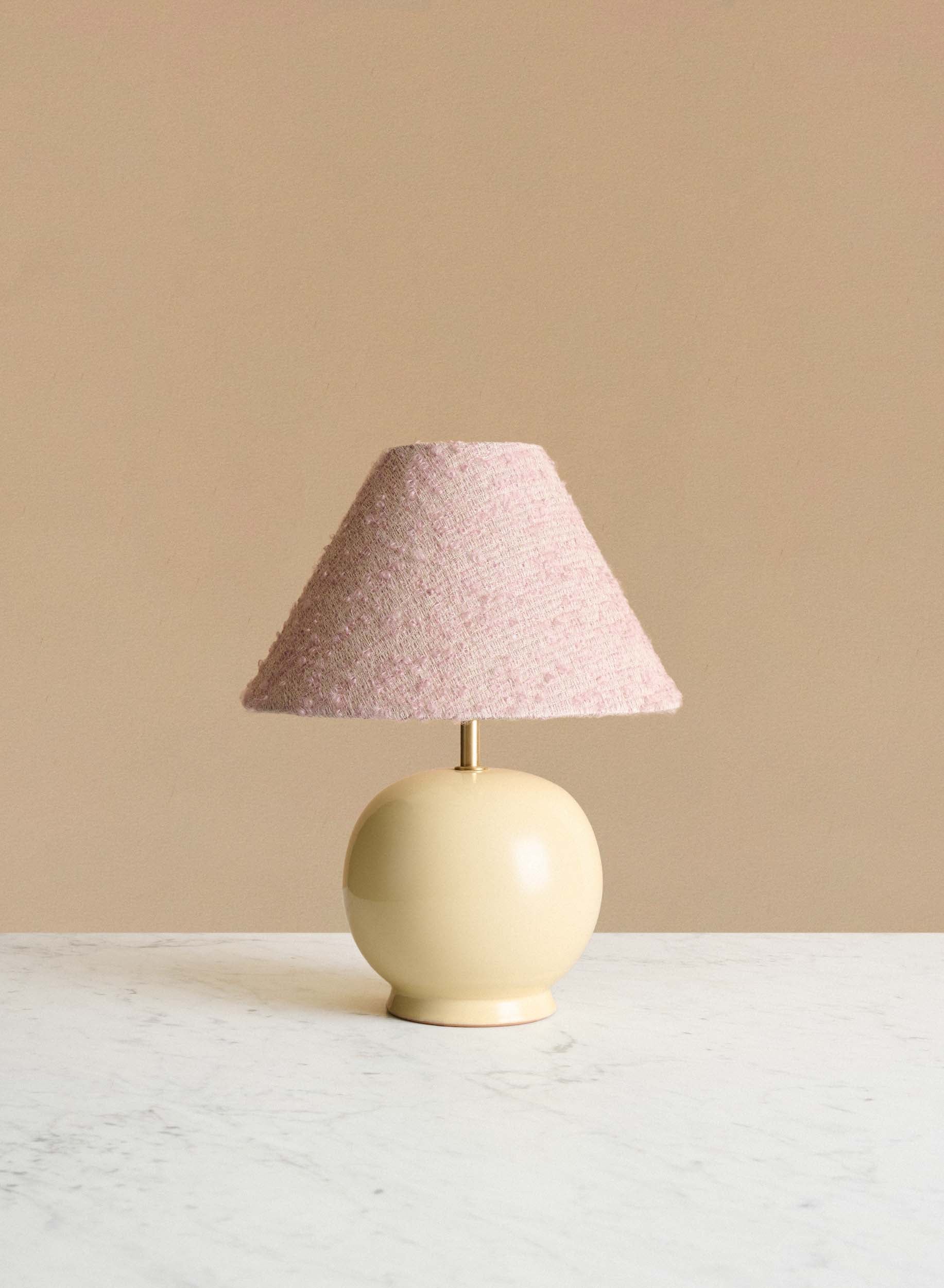 Bordslampa Tondo Piccolo Crema | Powder Pink