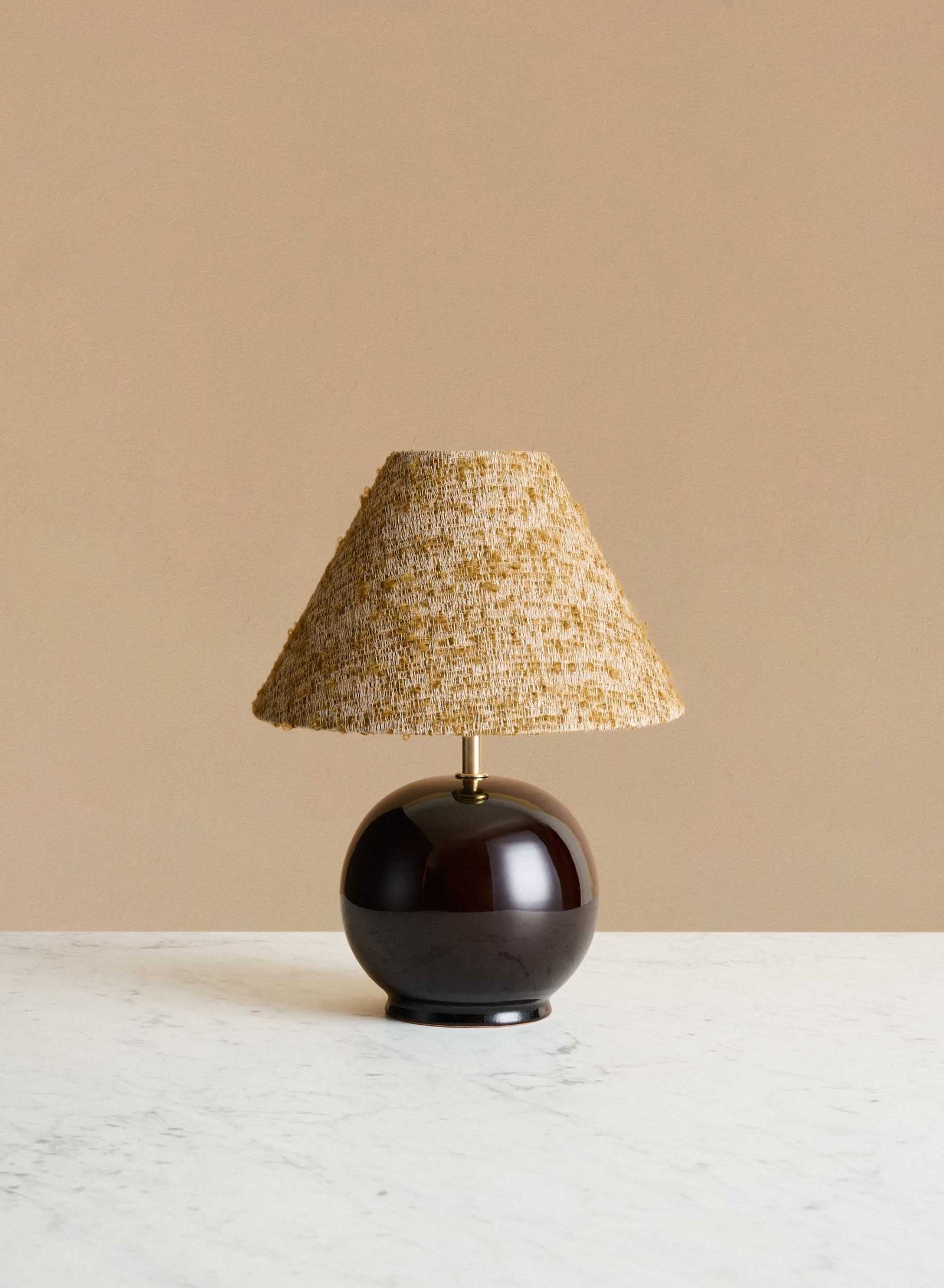 Bordslampa Tondo Piccolo Redbrown | Amber