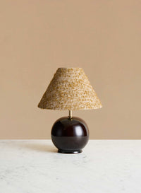 Bordslampa Tondo Piccolo Redbrown | Amber