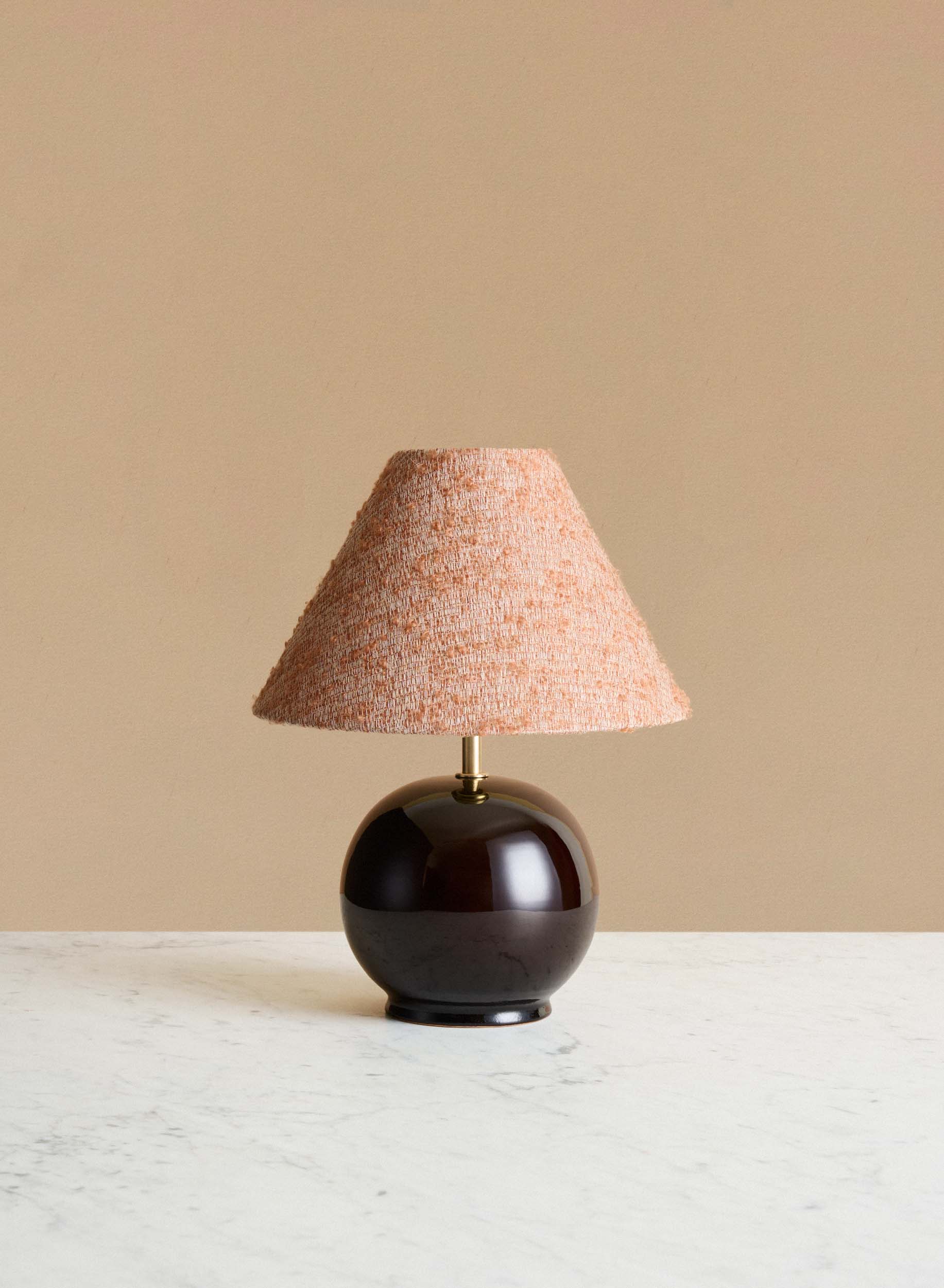 Bordslampa Tondo Piccolo Redbrown | Burnt Orange