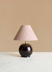 Bordslampa Tondo Piccolo Redbrown | Powder Pink