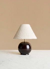 Bordslampa Tondo Piccolo Redbrown | White