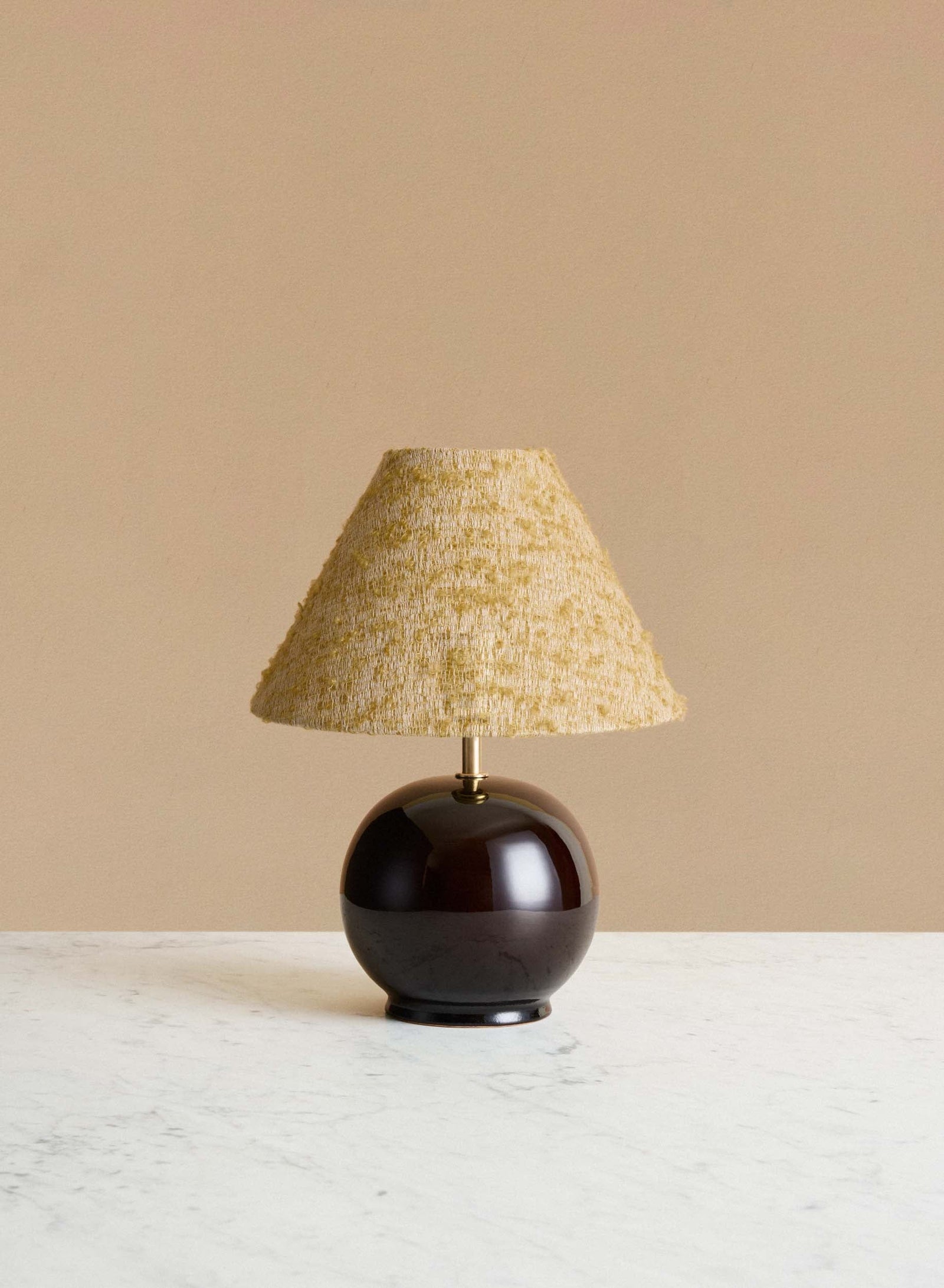 Bordslampa Tondo Piccolo Redbrown | Yellow
