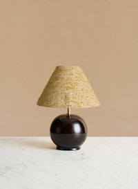 Bordslampa Tondo Piccolo Redbrown | Yellow