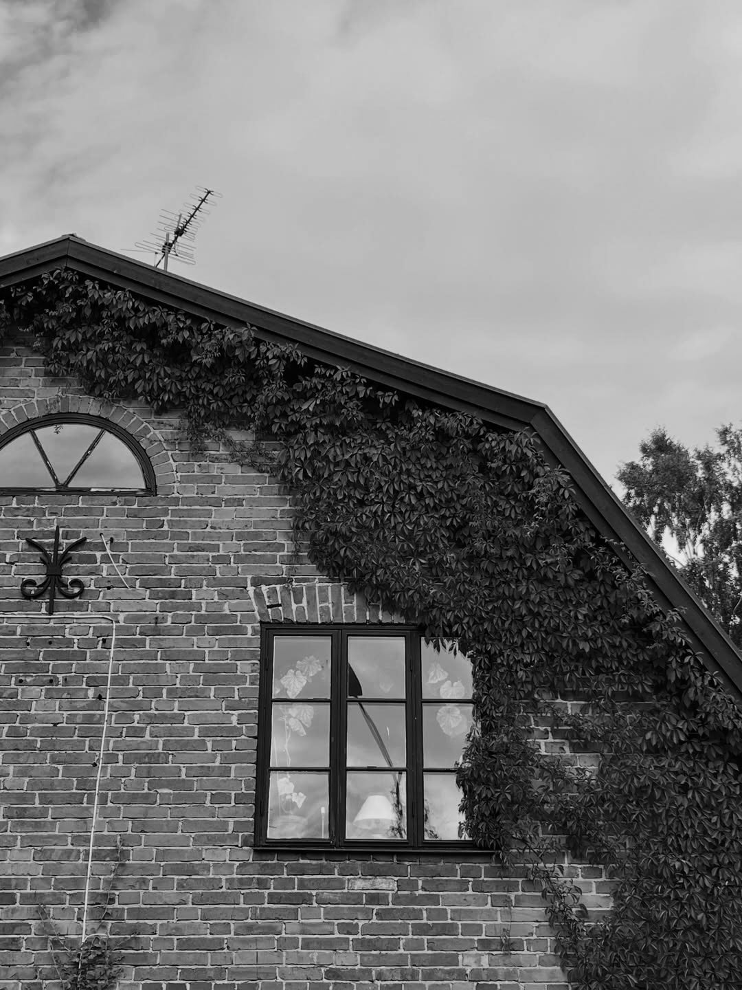 The façade of the ironworks manor in summer light