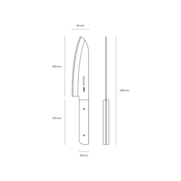 Kökskniv Santoku Tangerine