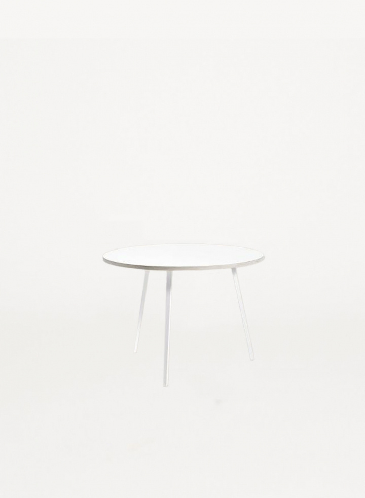 Loop Stand Round Table White