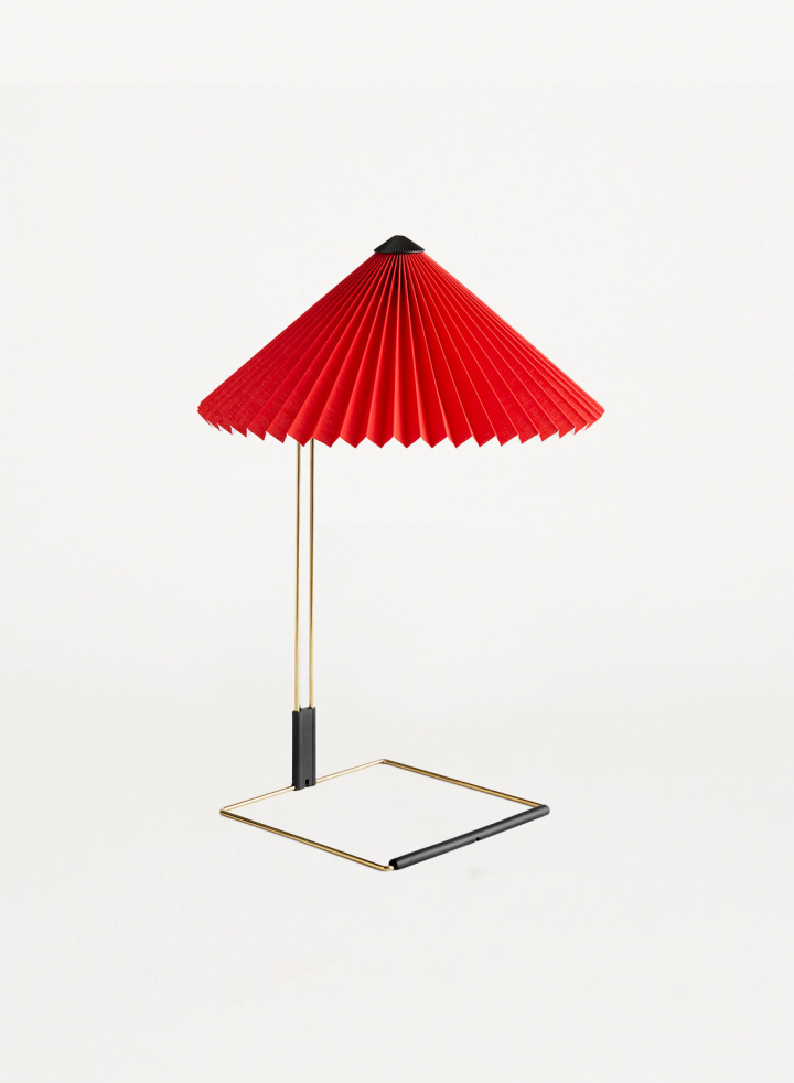 Matin Table Lamp Large Bright Red