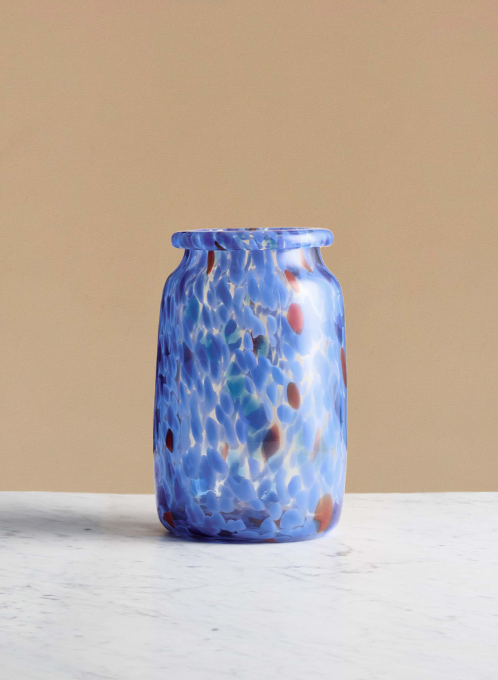 Splash Vase Roll Neck M Blue