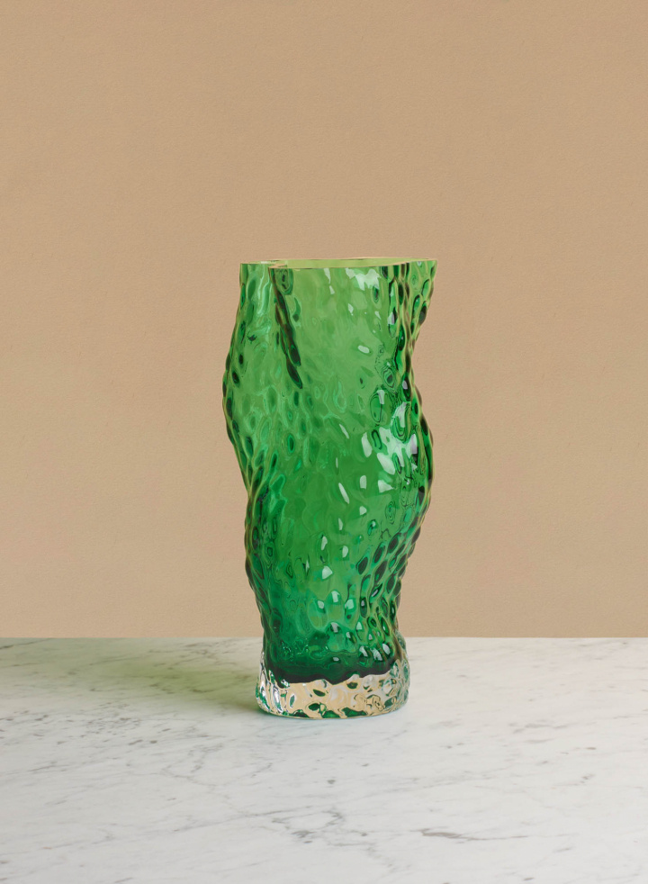 Ostrea Rock Vase Limited Light Green
