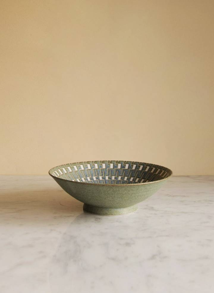 Japanese Ceramic Salad Bowl