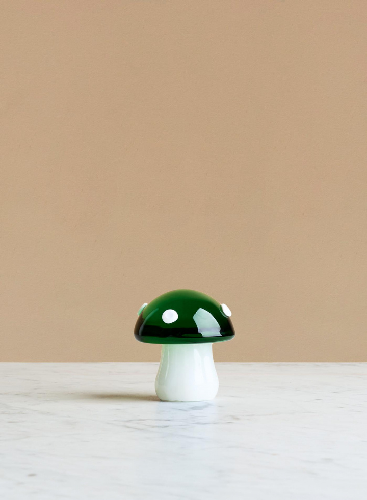 Bordsdekoration Green Mushroom