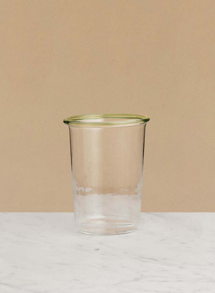 Sorsi Longdrink Glass with Green Rim