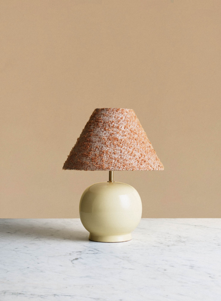 Bordslampa Tondo Piccolo Crema | Burnt Orange Bordslampa Tondo Piccolo Crema | Burnt Orange