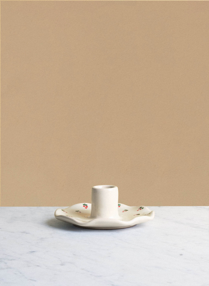 Wavy Candle Holder Fiore Rosso Wavy Candle Holder Fiore Rosso