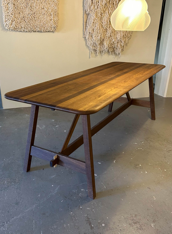 Landala Dining Table Rökt Ek 215 cm