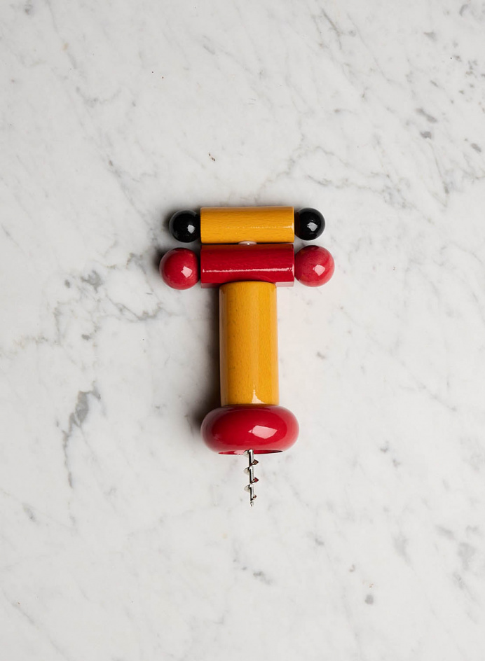 Korkskruv Bokträ Röd, Gul och Svart i gruppen Kök / Dukning / Kitchen Accessories hos Tambur Store AB (ALEES17)