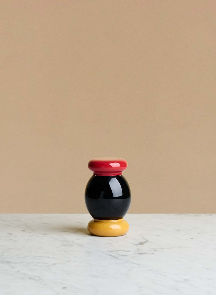 Salt & Pepparkvarn Bokträ Röd, Gul och Svart i gruppen KÖK / Dukning / Kitchen Accessories hos Tambur Store AB (ALEES18)