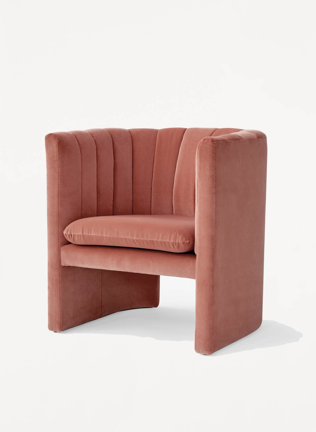 Loafer Chair SC23 Pink Velvet