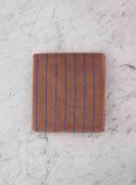 Bath Towel Camel & Blue Stripe
