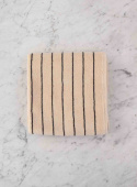 Bath Towel Creme & Ink Stripe