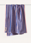 Bath Towel Blue & Rose