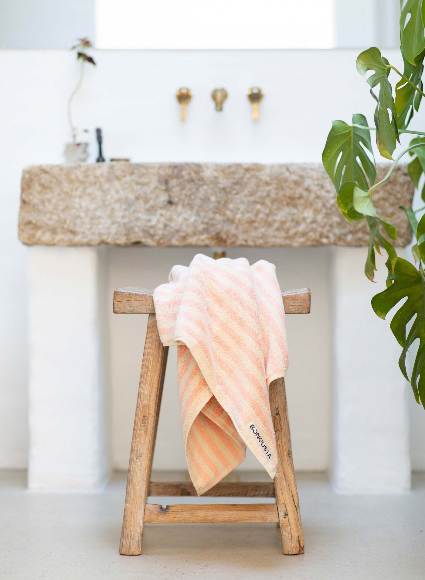 Bath Towel Tropical & Creme