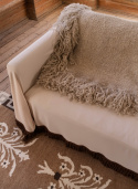 Ullpläd Beige