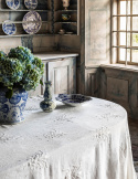 Bordsduk Floral Vit