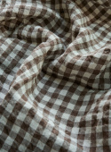 Linnekudde Brown Gingham