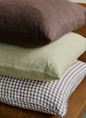 Linnekudde Brown Gingham
