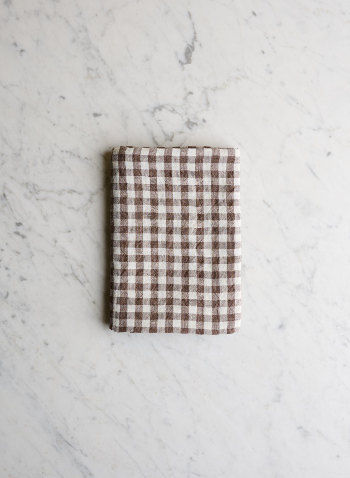 Kökshandduk Brown Gingham i gruppen Kök / Dukning / Kökstextilier hos Tambur Store AB (LNGEPDT40141)