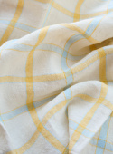 Kökshandduk Yellow / Blue Checks