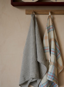 Kökshandduk Flax / Blue Checks