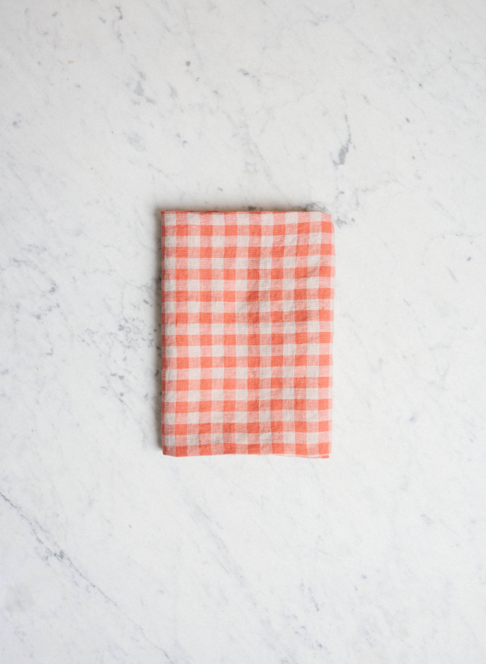 Kökshandduk Orange Flax Gingham i gruppen KÖK / Dukning / Kökstextilier hos Tambur Store AB (LNGEPDT40371)
