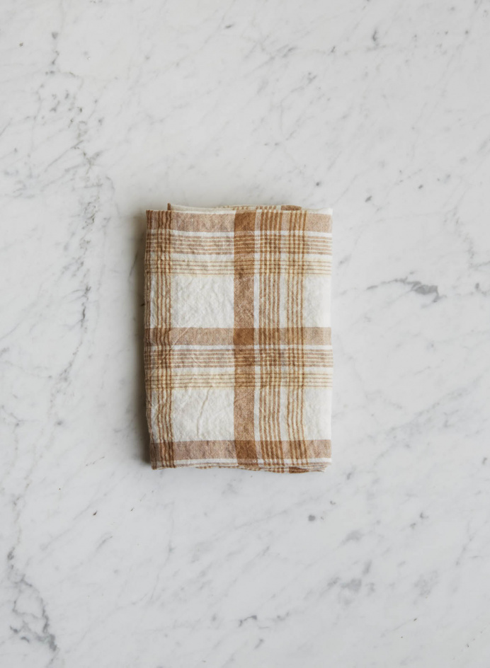 Kökshandduk Caramel Checks i gruppen KÖK / Dukning / Kökstextilier hos Tambur Store AB (LNGSTDT40175)