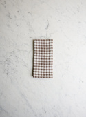 Linneservett Brown Gingham